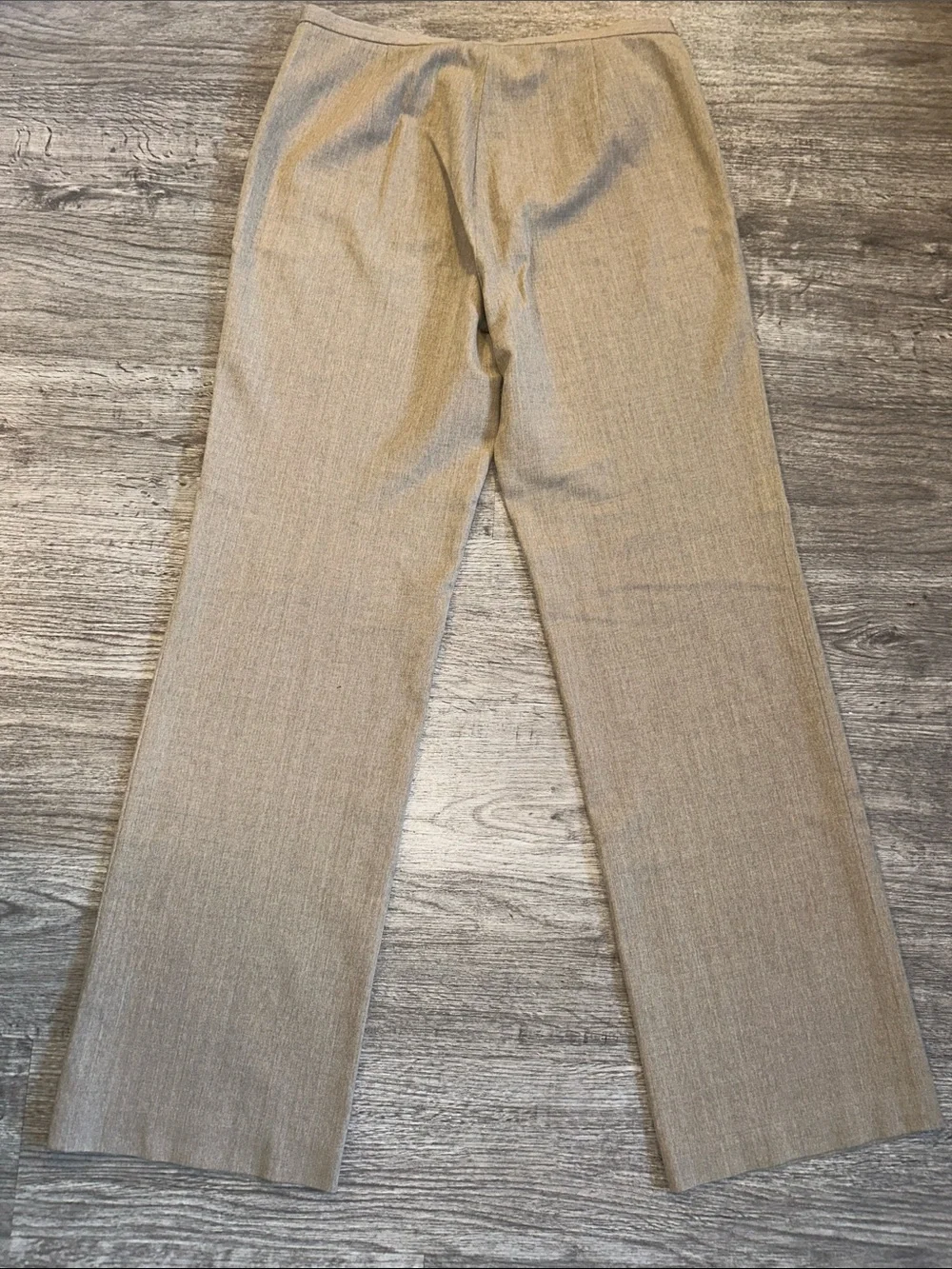 Ann Taylor Stretch Wool Blend Tan Beige Straight Leg Dress Pants Size 10 - Picture 7 of 9